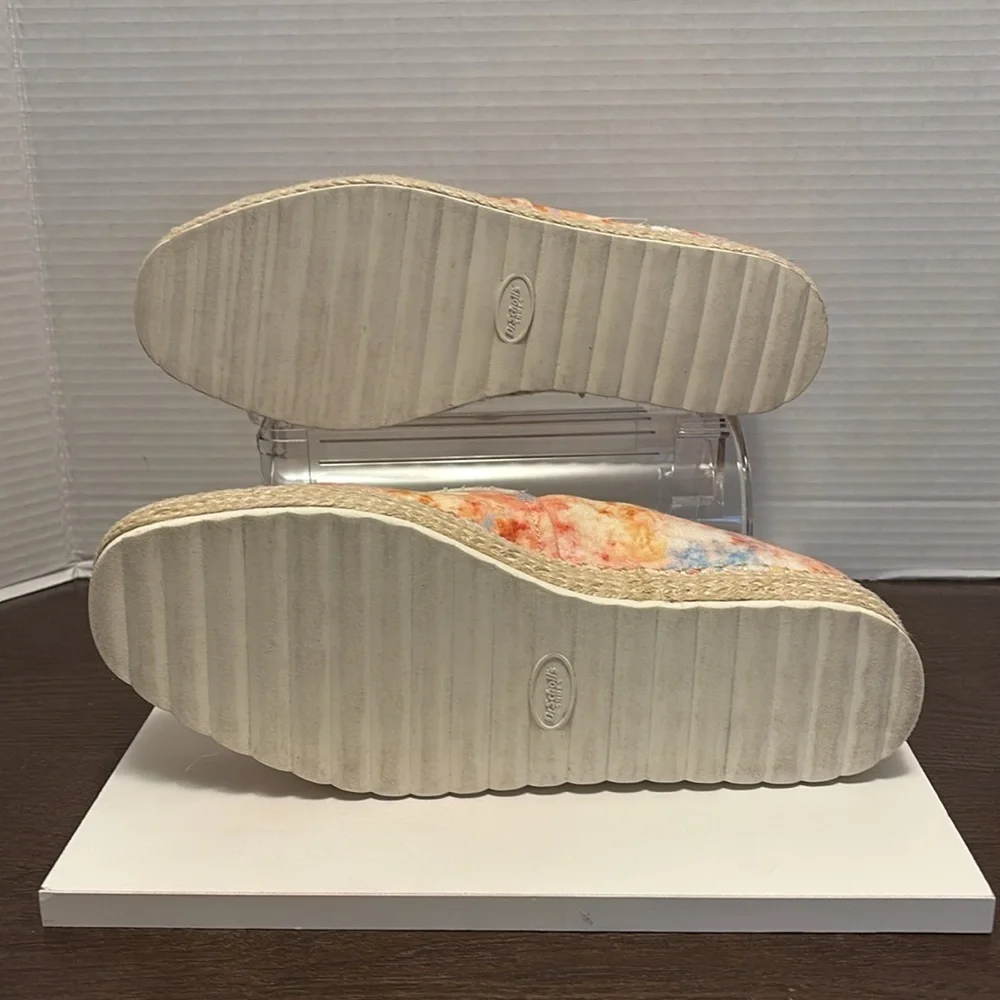 Dr. Scholl's Sunray Orange and Blue Espadrilles Slip-On Shoes